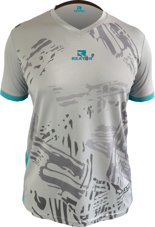 Jersey Reator Gris/Turqueza